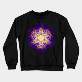 Concentric kaleidoscope pattern Crewneck Sweatshirt